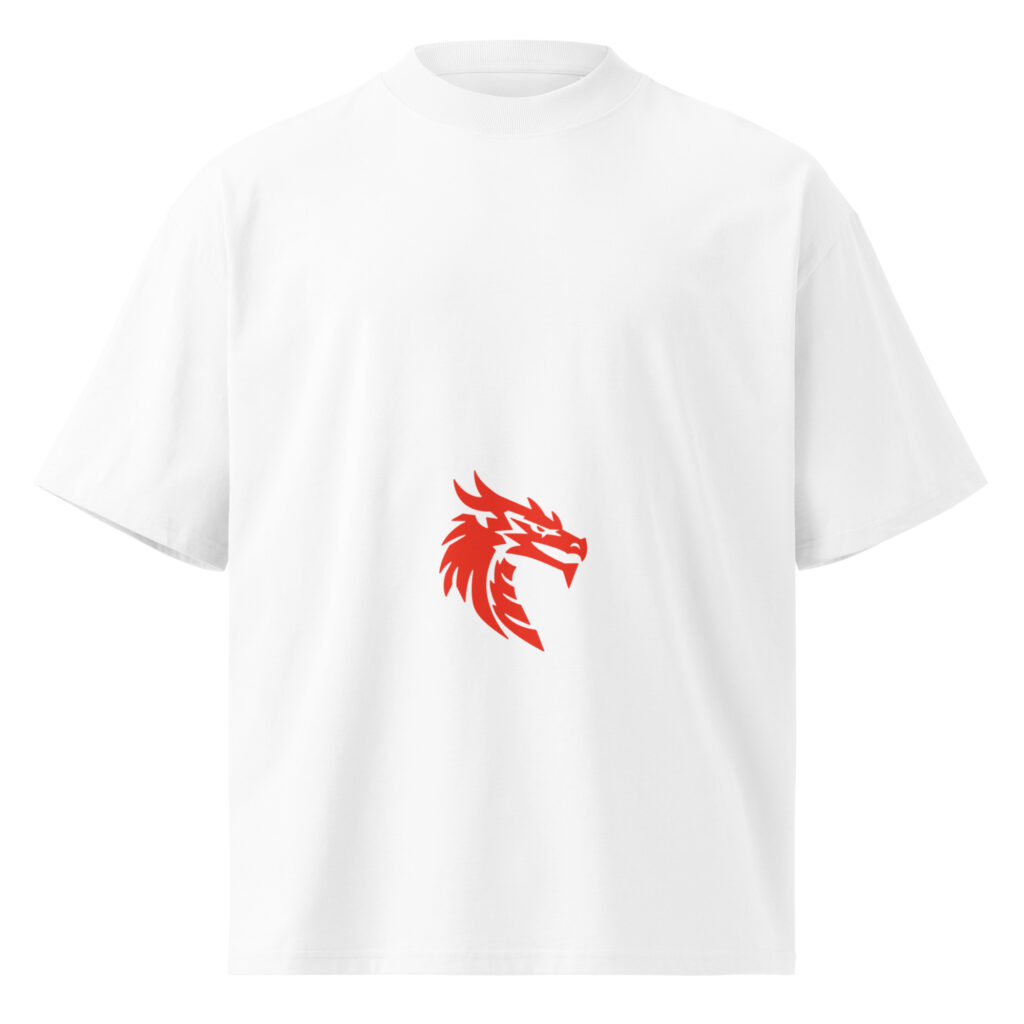 Dragon oversized high neck t-shirt