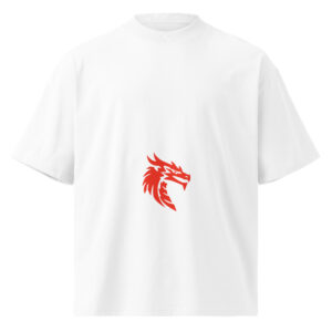Dragon oversized high neck t-shirt